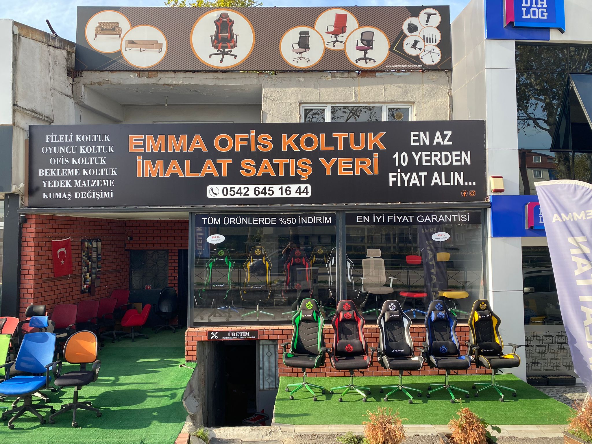 EMMA KOLTUK -Bursa Ofis Koltuk Tamiri-0542 645 16 44- 0542 108 16 44